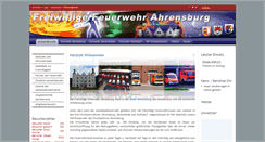 Desktop Screenshot of feuerwehr-ahrensburg.de