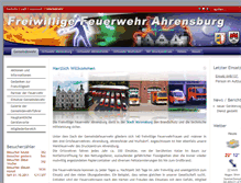 Tablet Screenshot of feuerwehr-ahrensburg.de